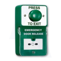 Asec Dual Unit Combined Exit Button and Call Point