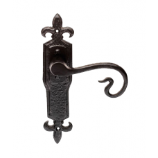 Curly Tail Lever Handle On Gothic Backplate - LF5110 (LF5110) Grant Haze Hampshire Architectural Ironmongers and Builders Merchants