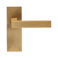 Sasso Lever on Latch Backplate EUL012
